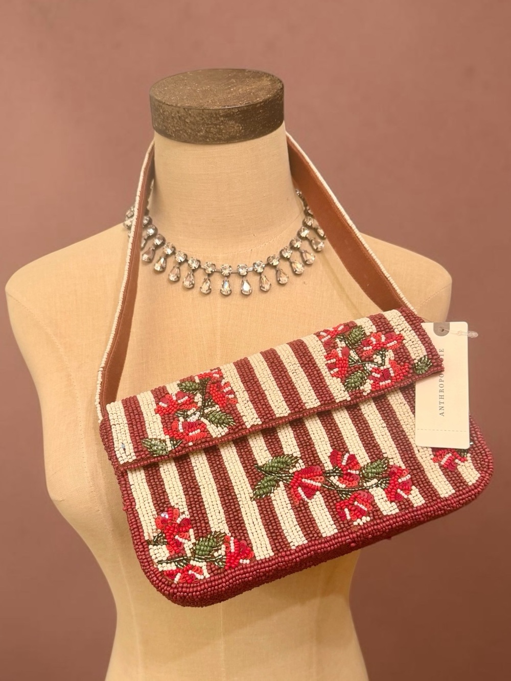 The Fiona Beaded Bag:  Floral Edition